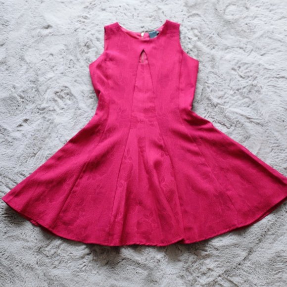Gabby Skye Brocade Fit & Flare Floral Dress - Picture 1 of 8
